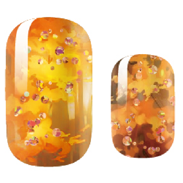 Surefire! Fall Glitter Nail Wraps | Peachy Peach Nails