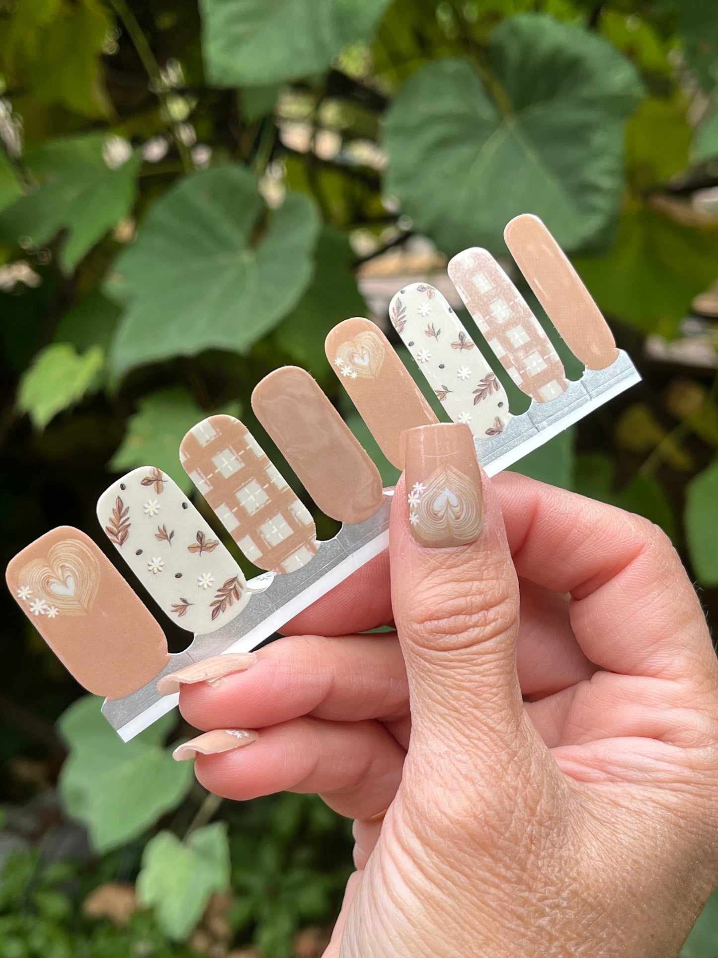 Rustic Heart – Country Plaid & Floral Fall Nail Wraps