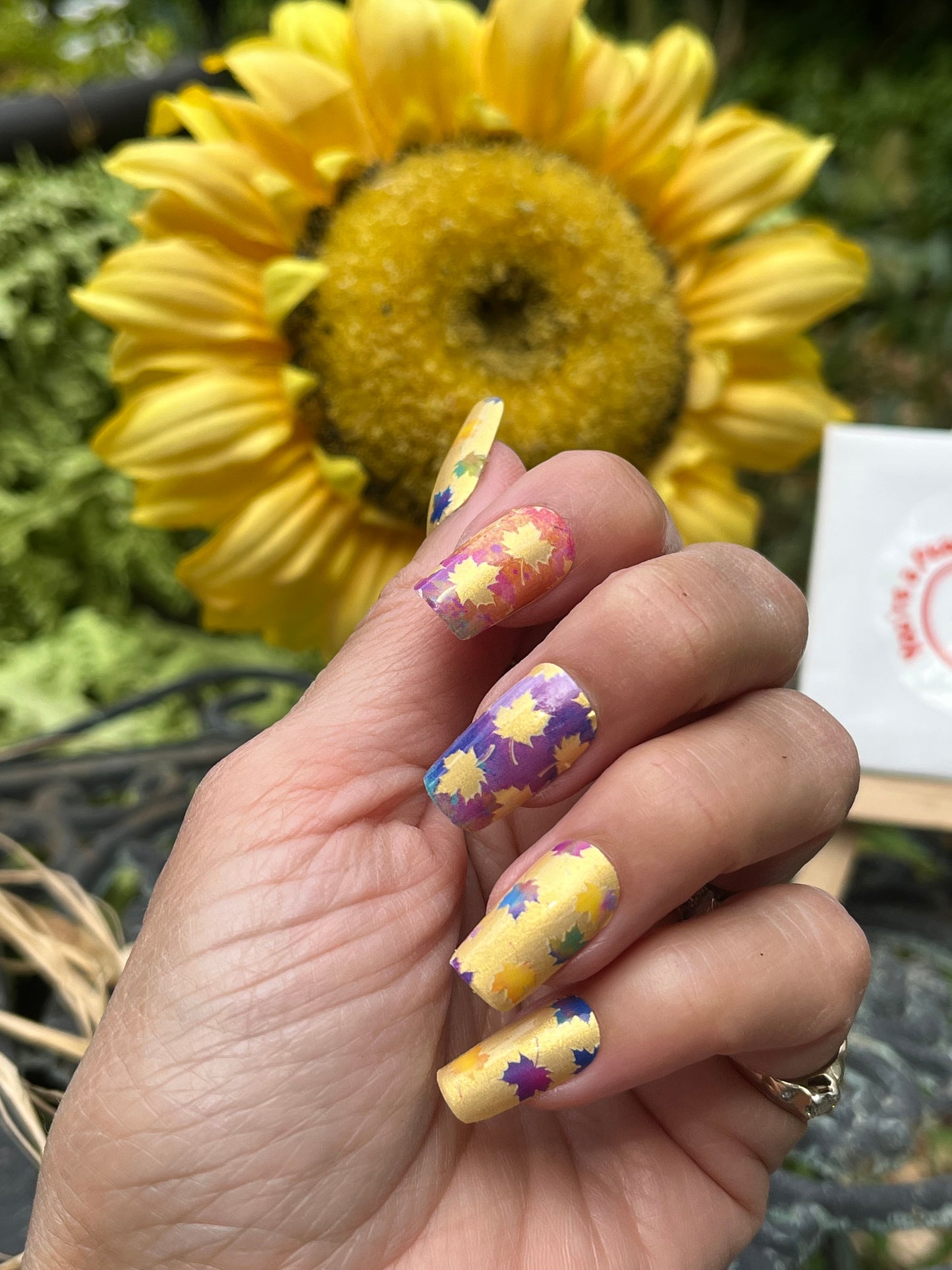 Colours of the Wind Fall Nail Wraps | Peachy Peach Nails