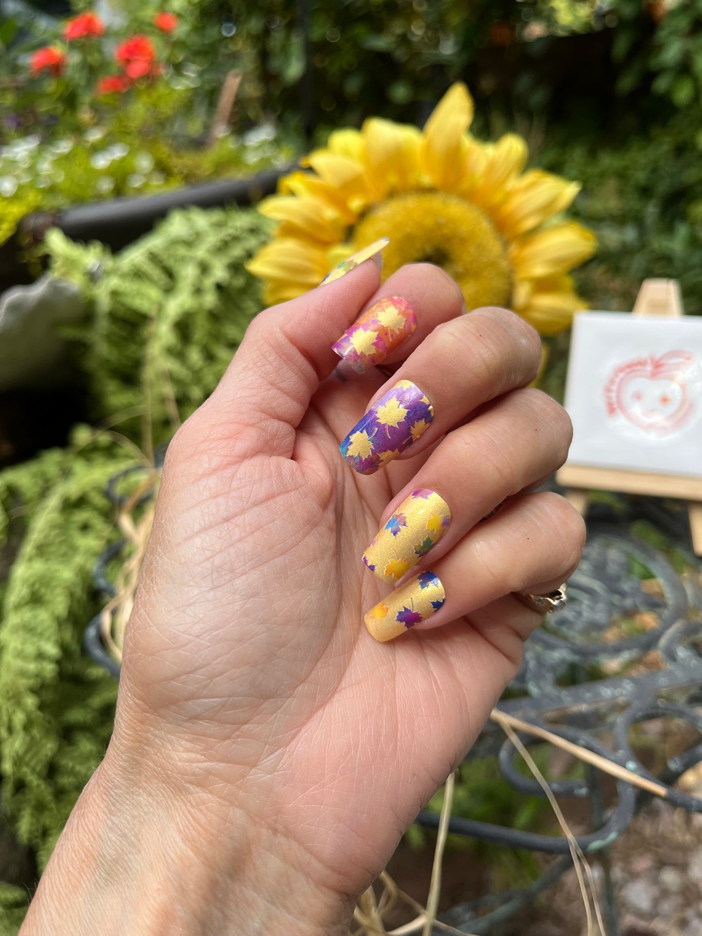 Colours of the Wind Fall Nail Wraps | Peachy Peach Nails