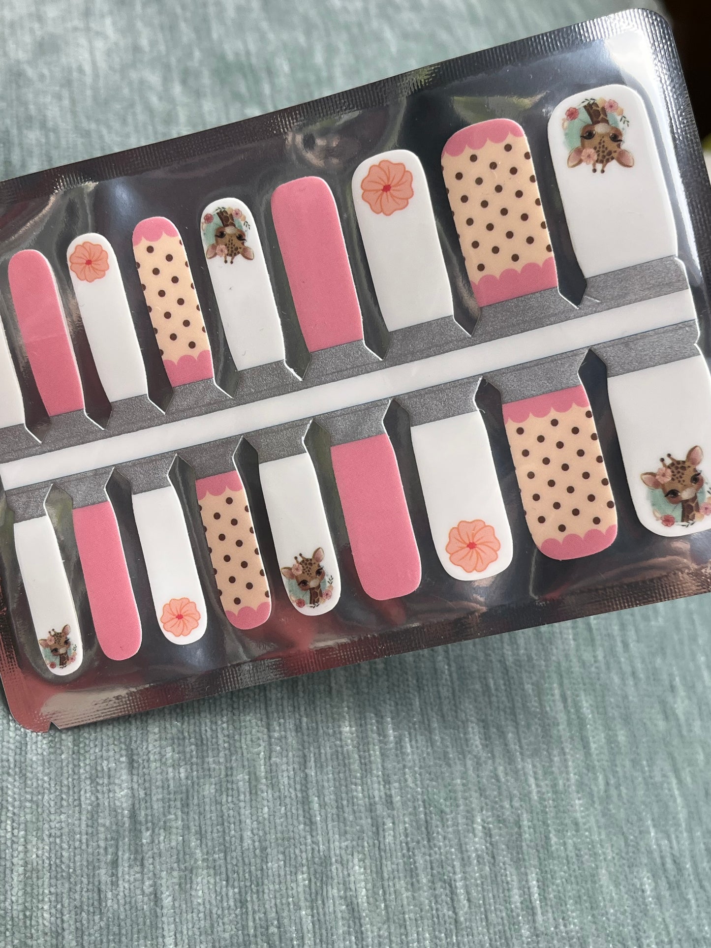 Gigi’s Garden – Kids’ Nail Wraps | Peachy Peach Nails