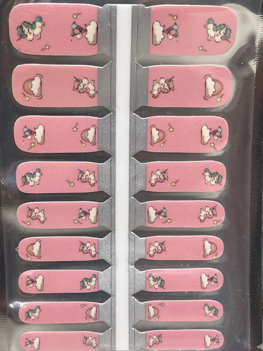 Unicorn Dreams – Kids’ Nail Wraps | Peachy Peach Nails